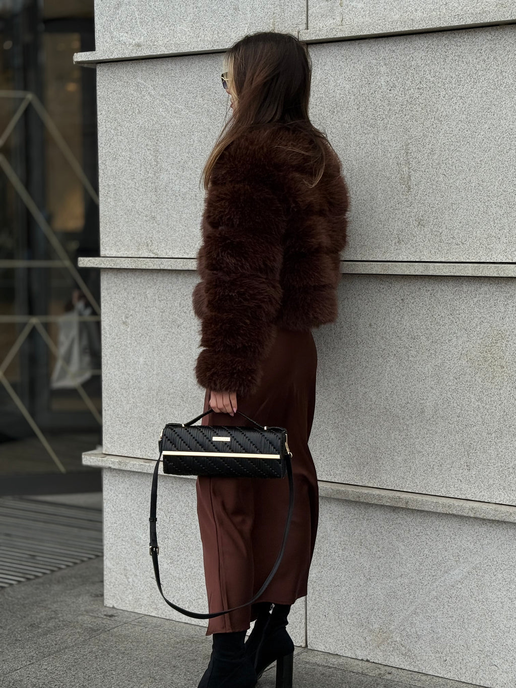 Noir is a luxury handmade designer bag by CATTLEYA.Y