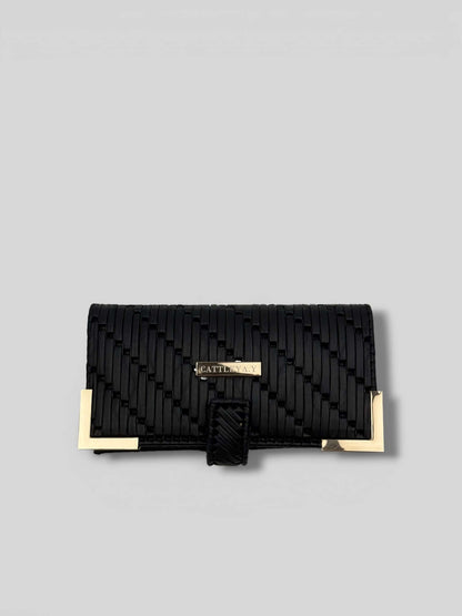 Polly Black Luxury Elegant Designer Wallet is a luxury elegant designer wallet for women created by CATTLEYA.Y
