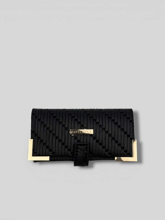 Polly Black Luxury Elegant Designer Wallet is a luxury elegant designer wallet for women created by CATTLEYA.Y
